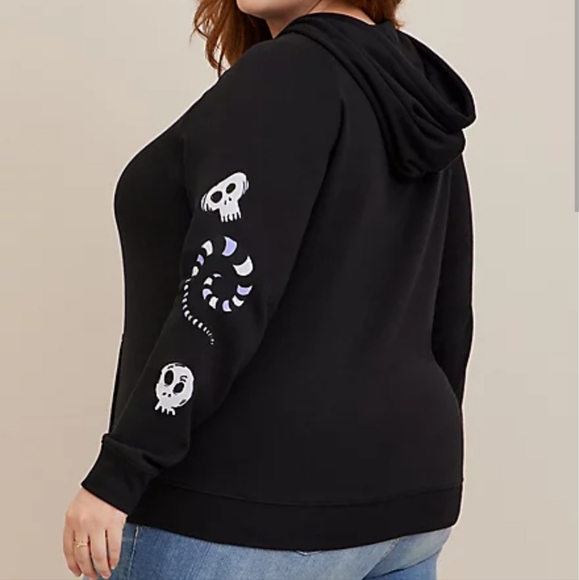 Torrid BEETLEJUICE COZY FLEECE HOODIE size 2X Halloween costume - Picture 4 of 4